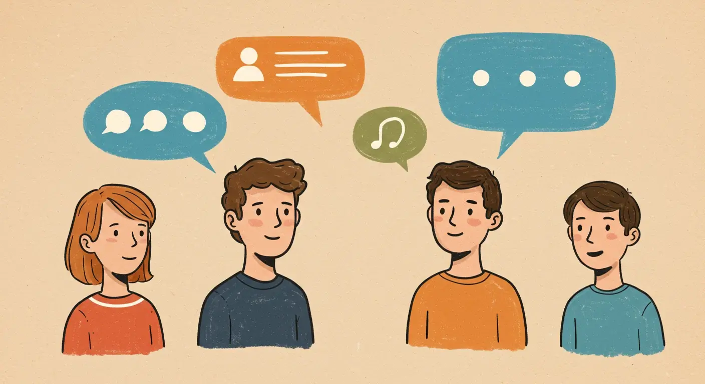 英語を話すイラスト